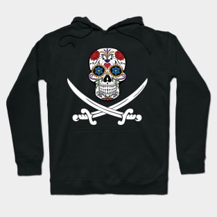 Mexican Skull Pirate Flag Hoodie